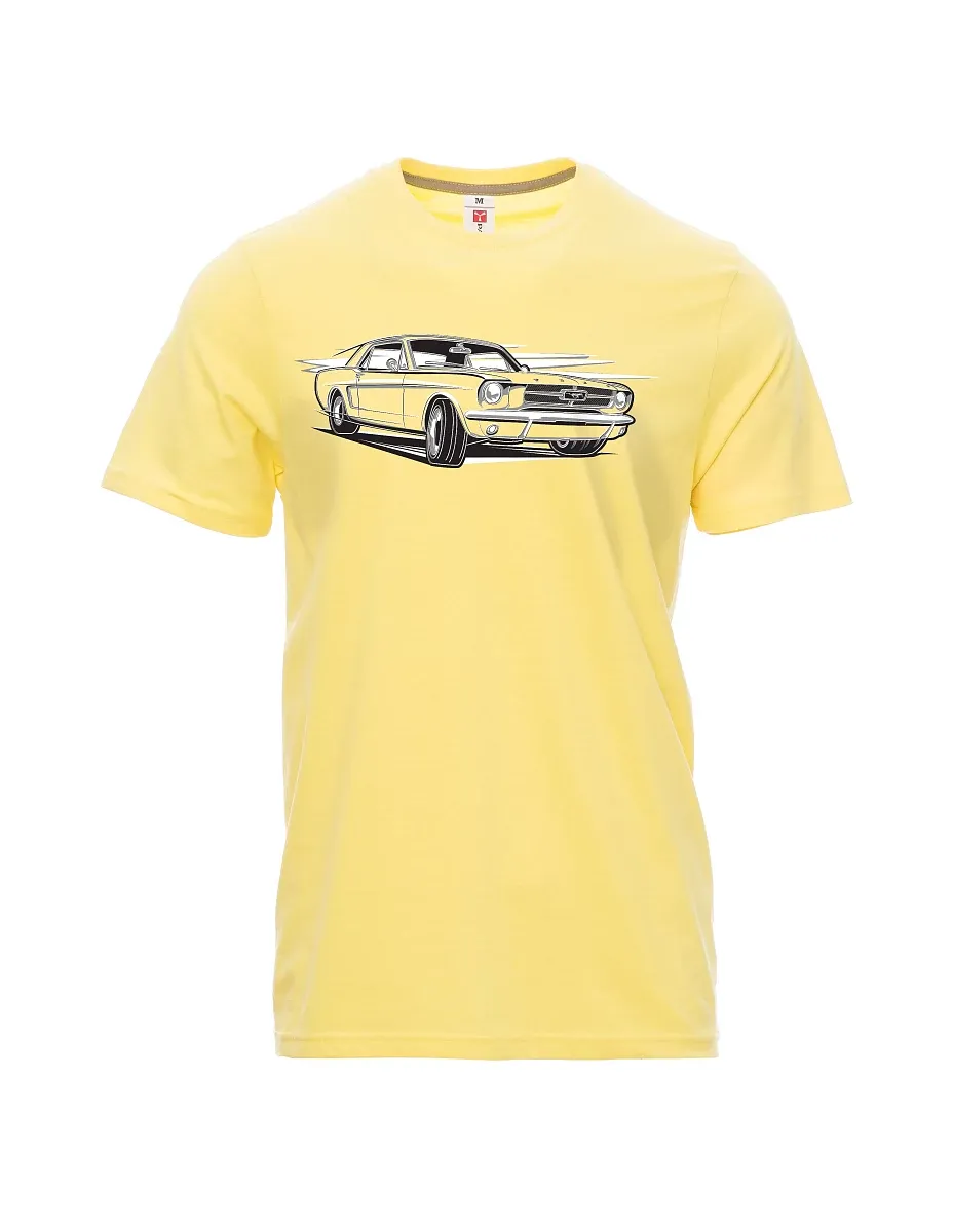 Maglia da uomo giallo chiaro Mustang