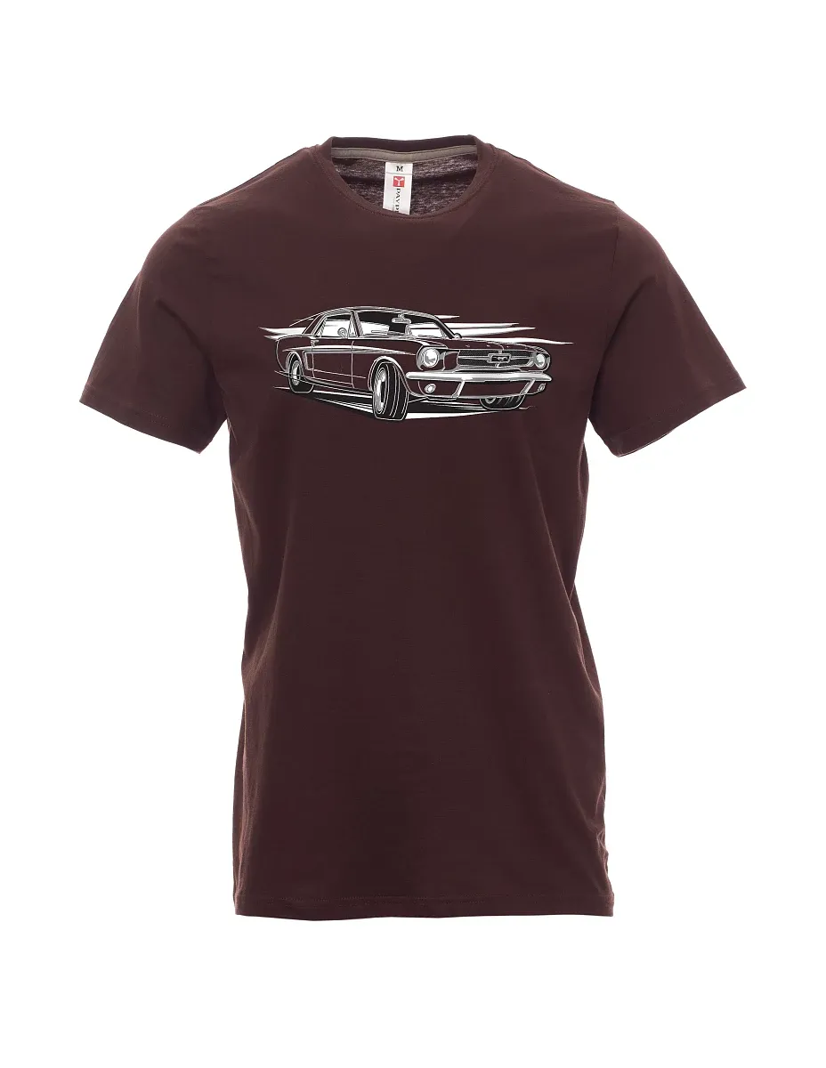 Maglia da uomo marrone scuro Mustang
