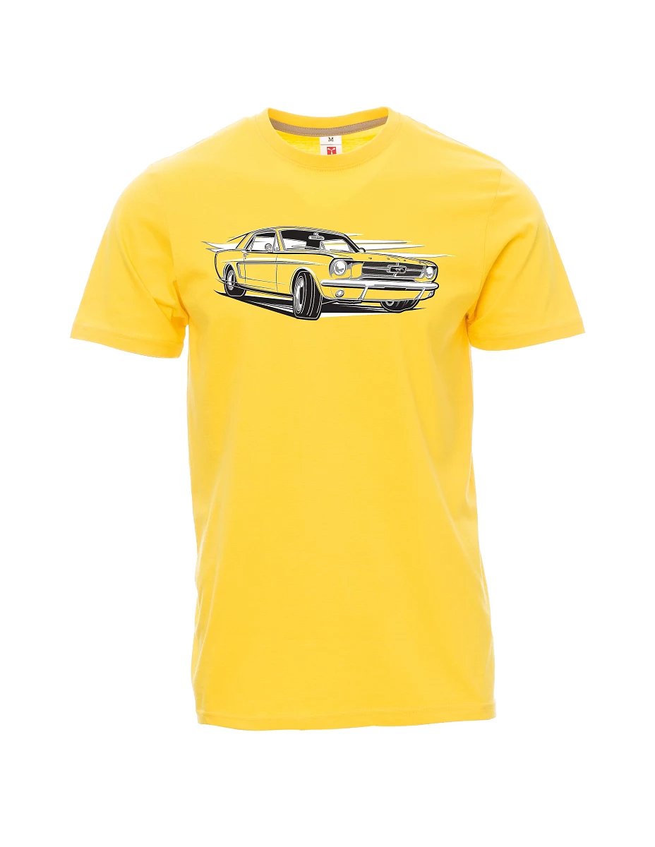Maglia da uomo gialla Mustang