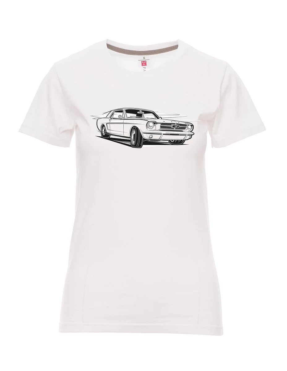Maglia da donna bianca Mustang
