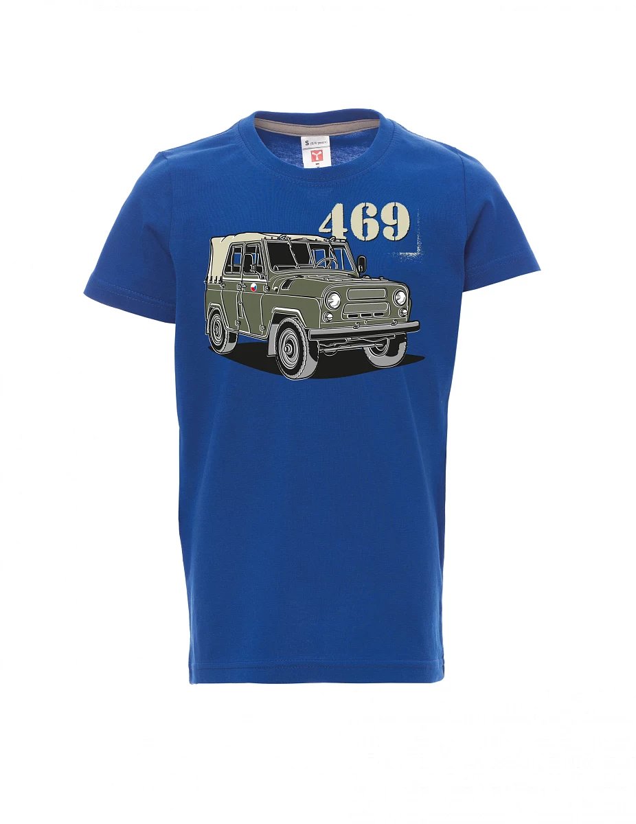 Maglia da bambino blu UAZ 469 Bandiera ceca
