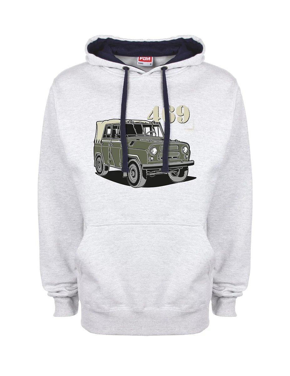 Felpa blu-grigio UAZ 469