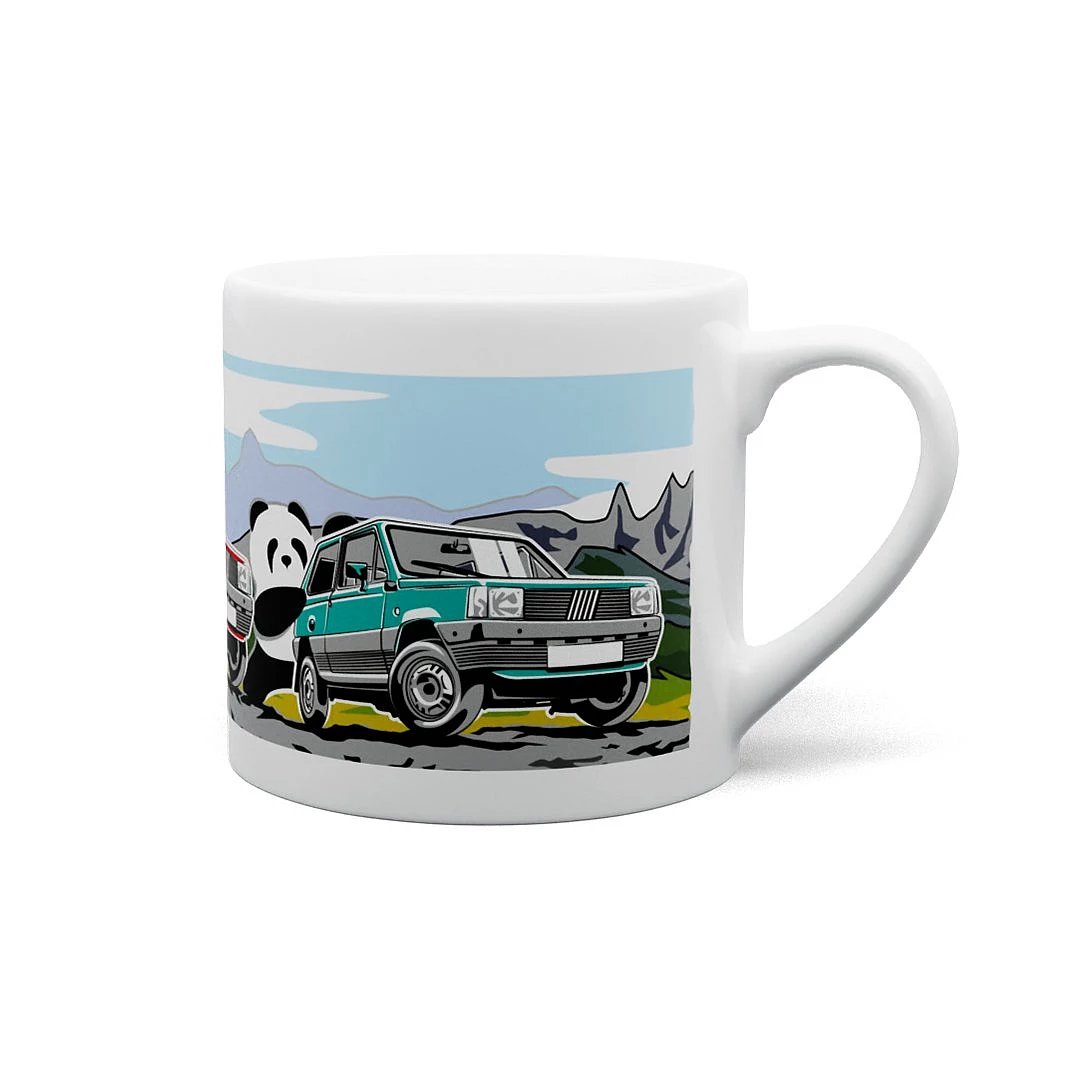 Tazza di ceramica Il veterano italiano F Panda 170 ml