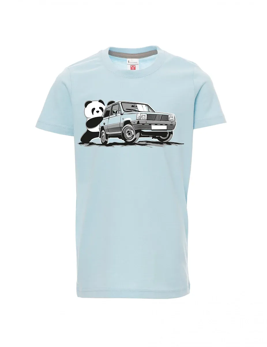 Maglia da bambino blu pallido Il veterano italiano F Panda