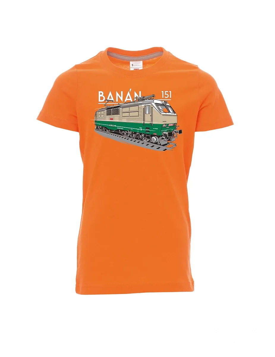 Maglia da bambino arancione Locomotiva elettrica 151 "banana"