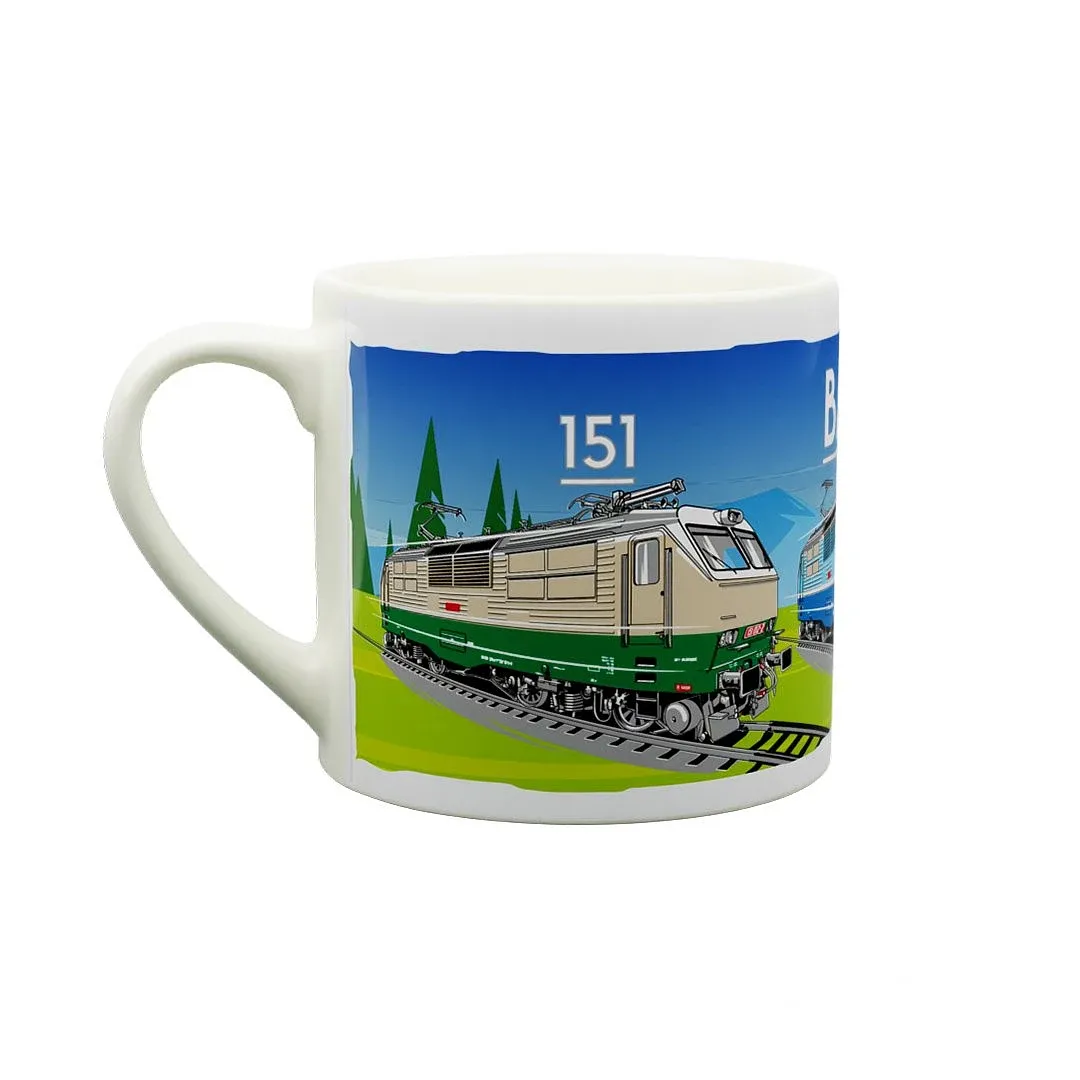 Tazza di ceramica Locomotiva elettrica 151 "banana" 170 ml