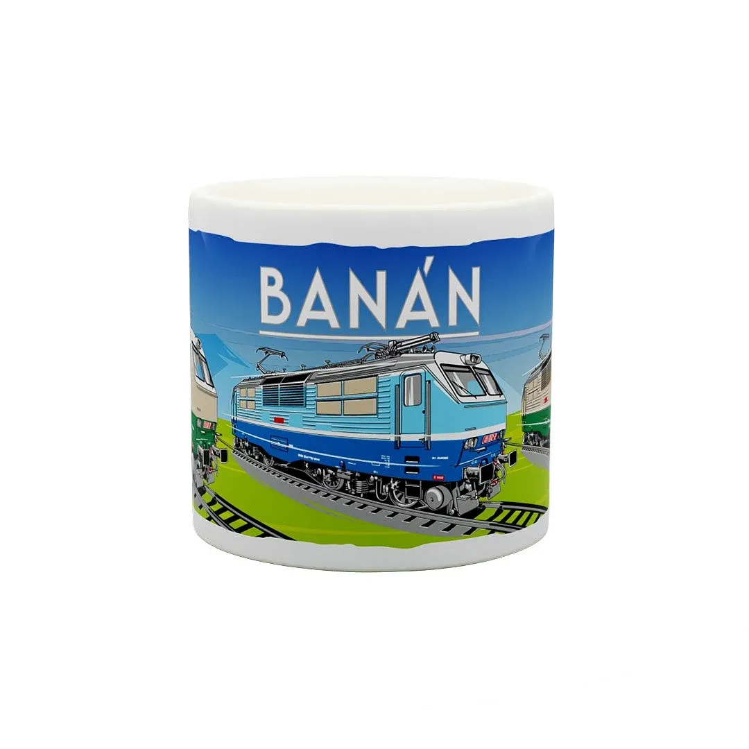 Tazza di ceramica Locomotiva elettrica 151 "banana" 170 ml