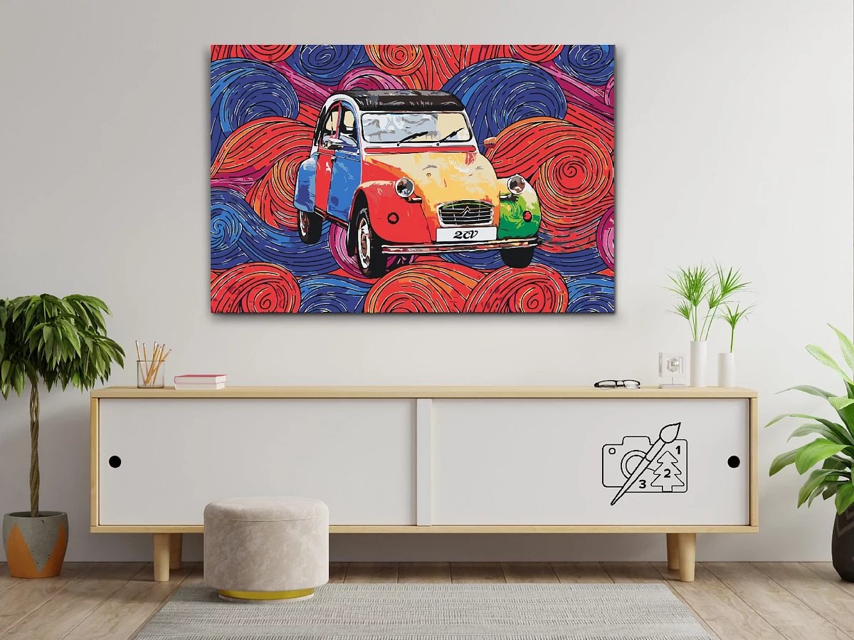 Dipingi con i numeri - immagine del veterano 2CV