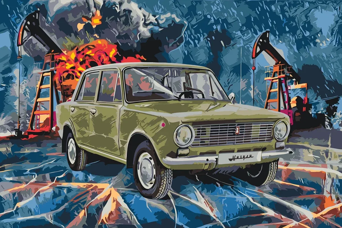 Dipingi con i numeri - immagine del veterano Lada-Žguli