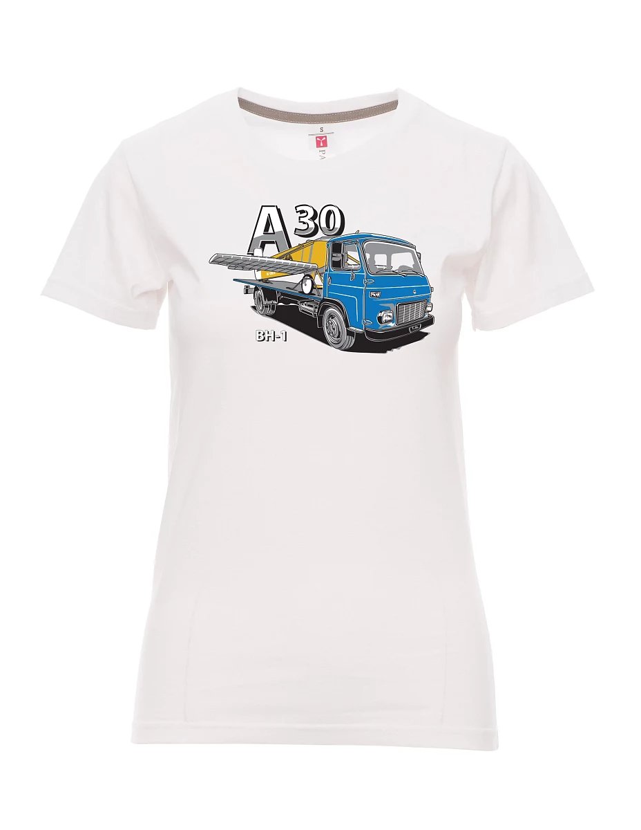 Maglia da donna bianca Avia A30 e aereo BH - 1