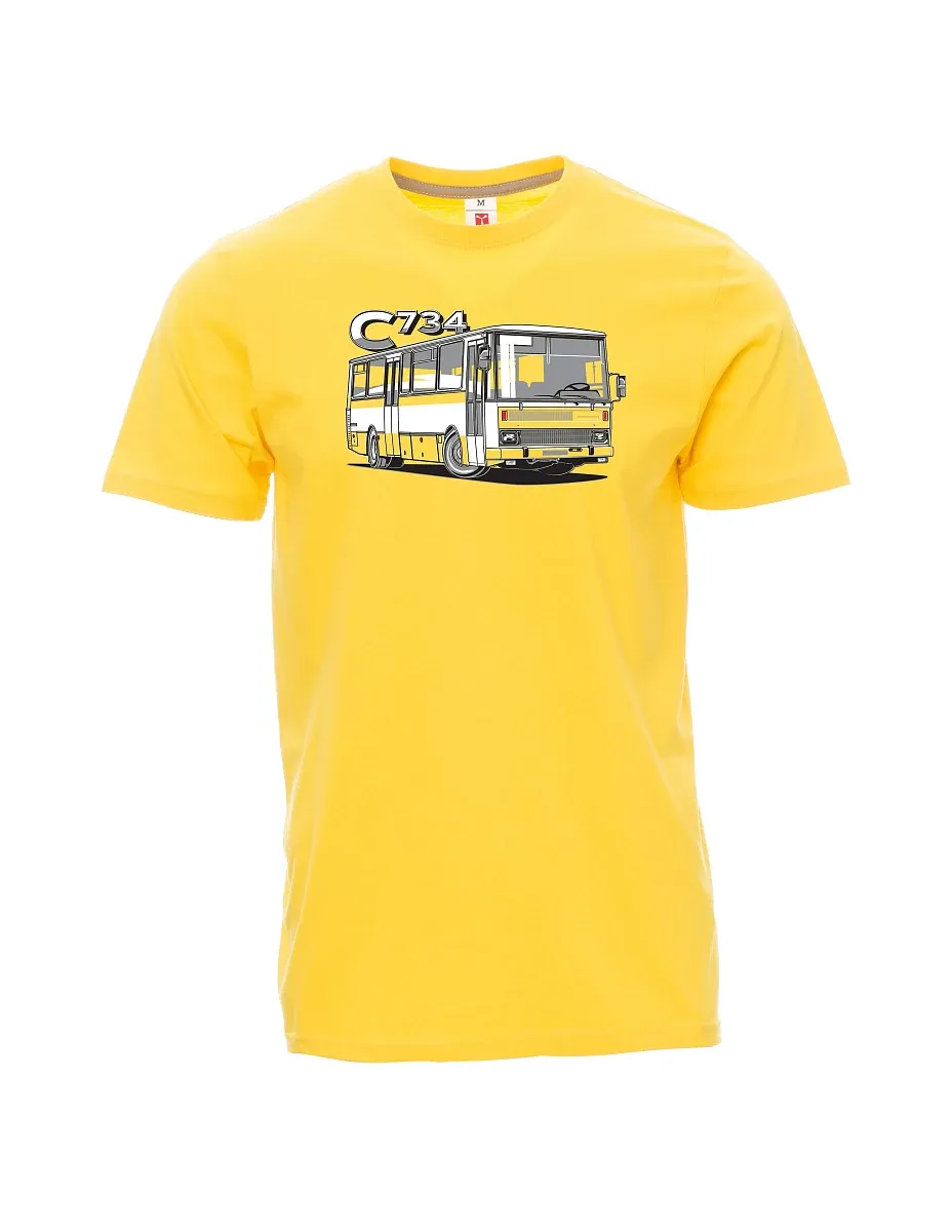 Maglia da uomo gialla autobus C734