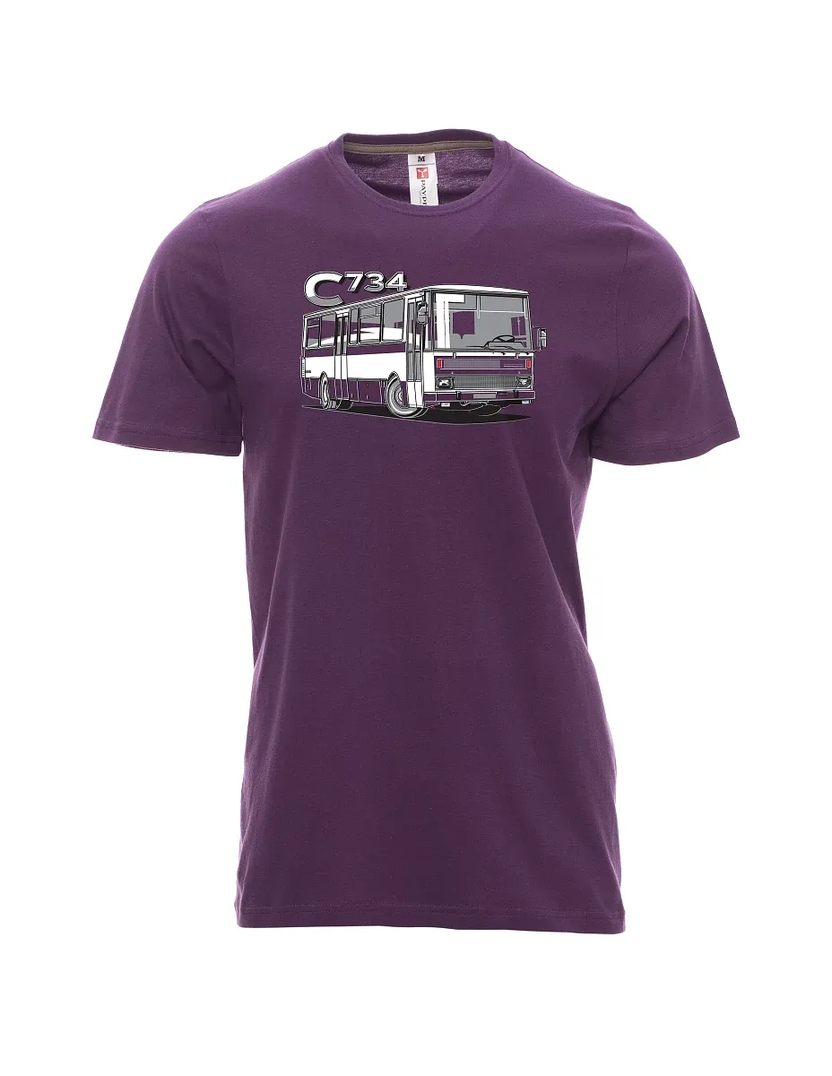 Maglia da uomo viola autobus C734
