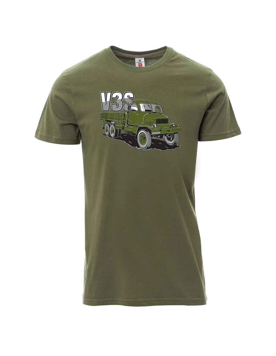 Maglia da uomo cachi Camion V3S Camion con pianale