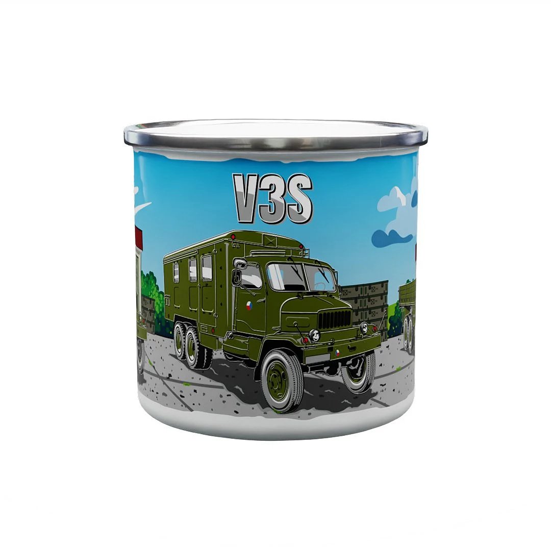 Tazza di alluminio Camion V3S Mobiletto 330 ml