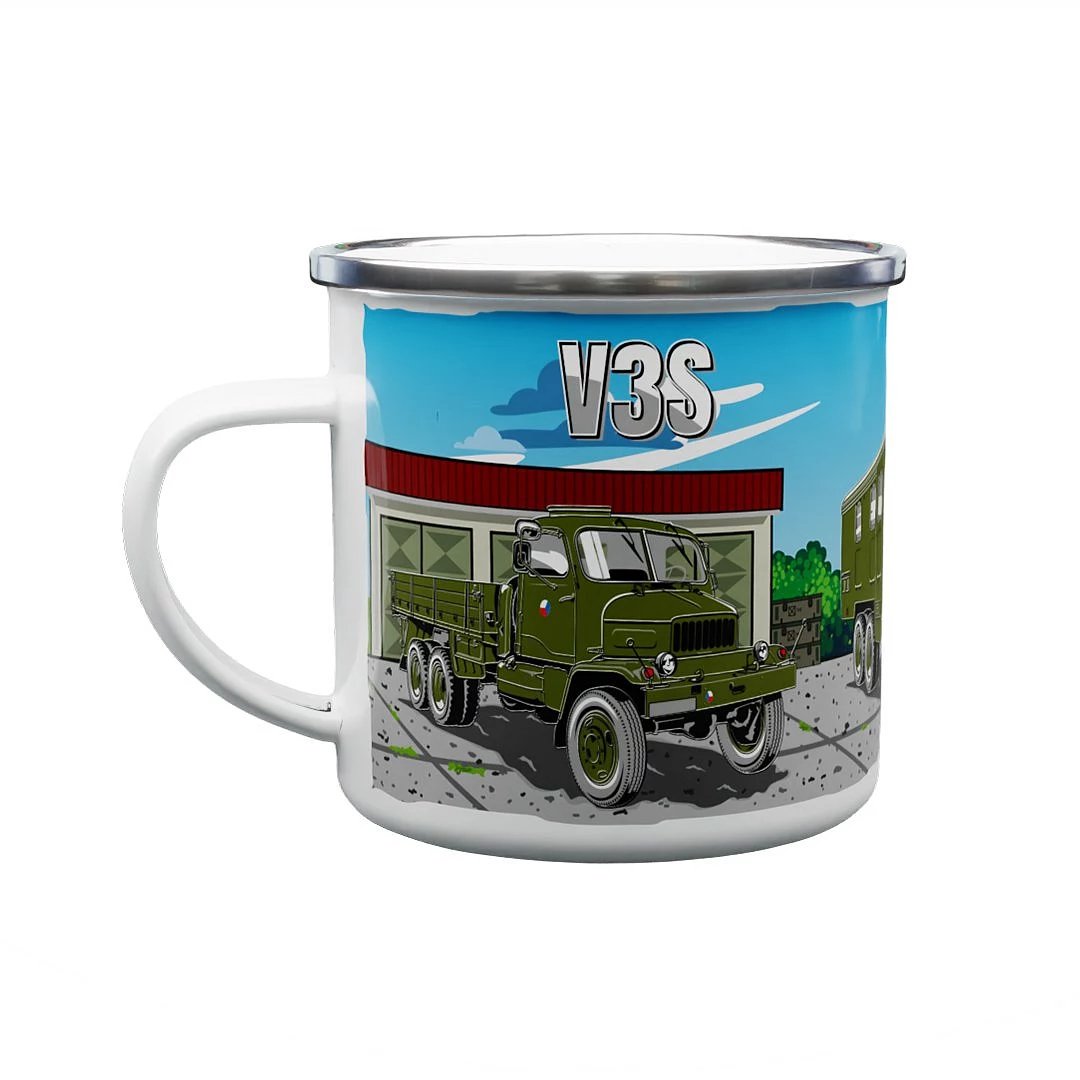 Tazza di alluminio Camion V3S Mobiletto 330 ml