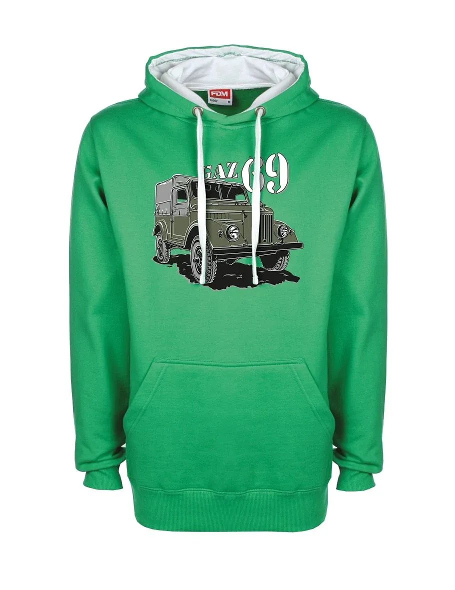 Felpa bianco-verde GAZ 69
