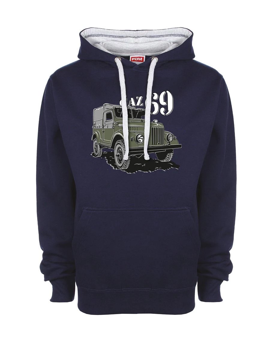 Felpa grigio-blu marino GAZ 69