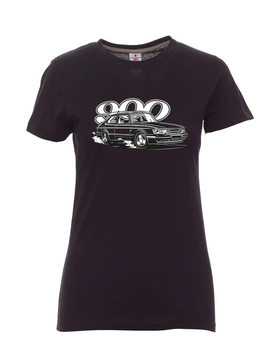 Maglia da donna nera Saab 900