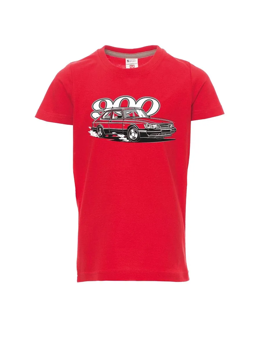 Maglia da bambino rossa Saabo 900
