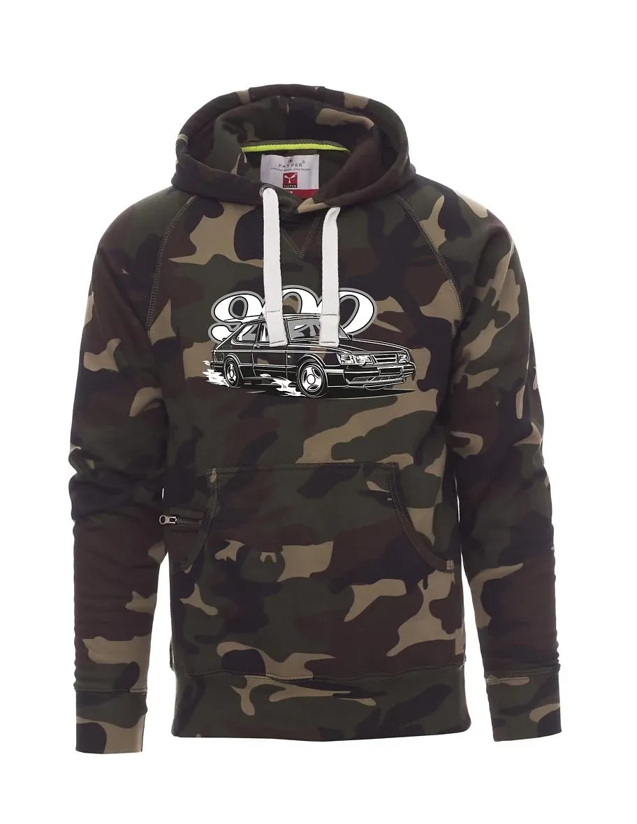 Felpa da uomo camuffare Saabo 900