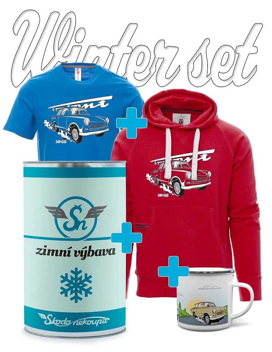 Set regalo invernale con Trabi 601