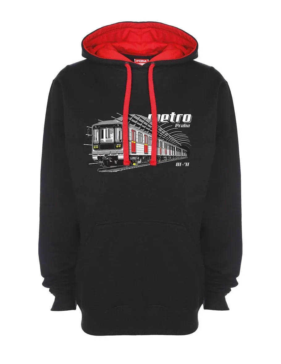 Felpa rosso-nera Metro 81-71