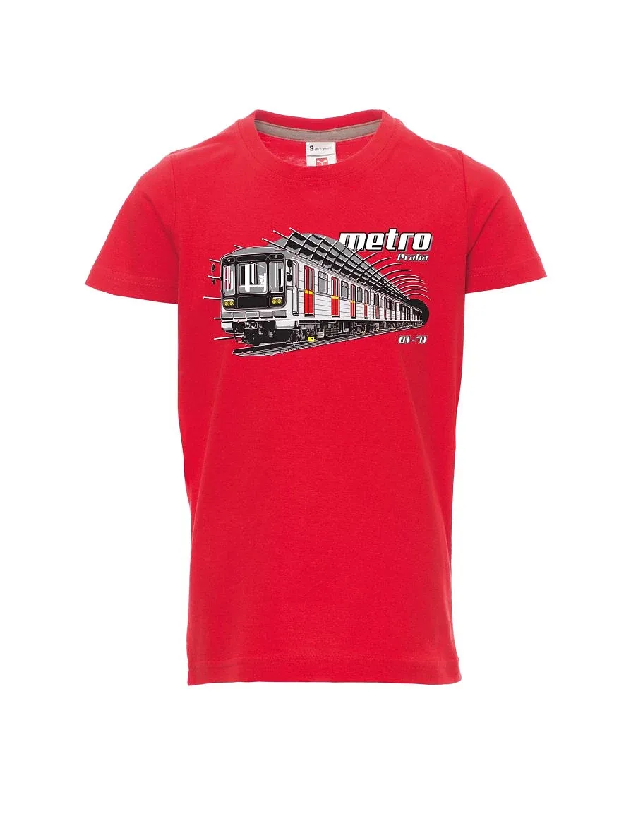 Maglia da bambino rossa Metro 81-71