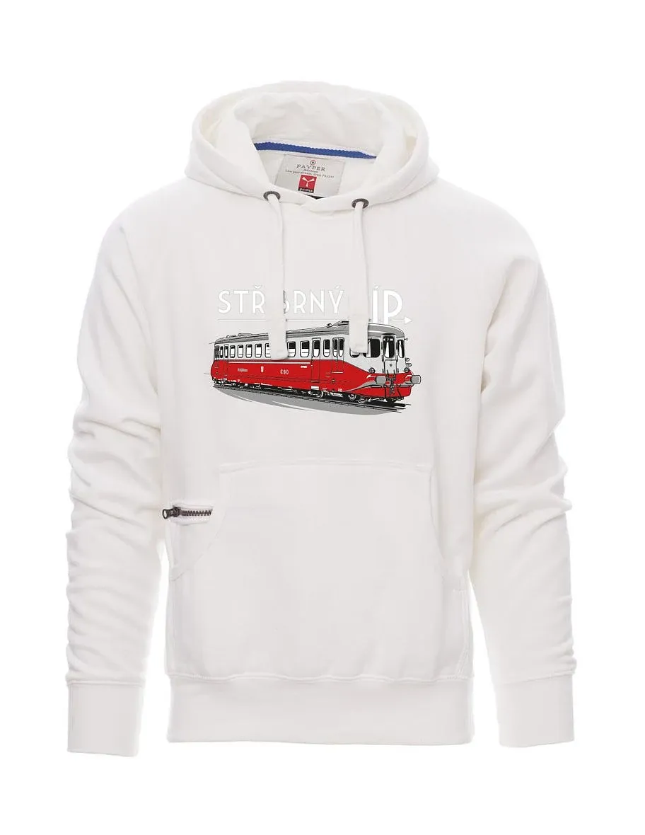 Felpa da uomo bianca Freccia d'argento M 260 001