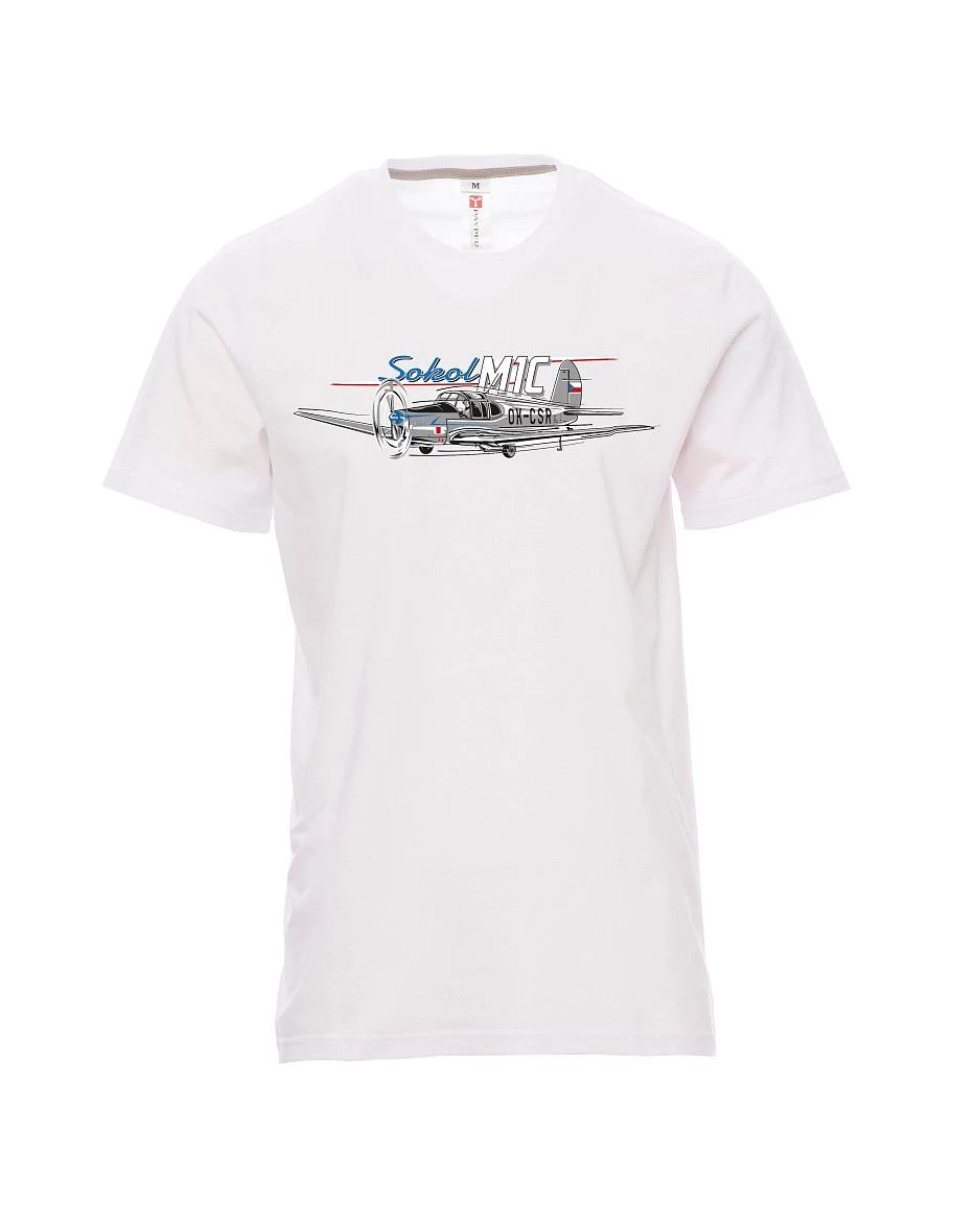 Maglia da uomo bianca Aereo Sokol