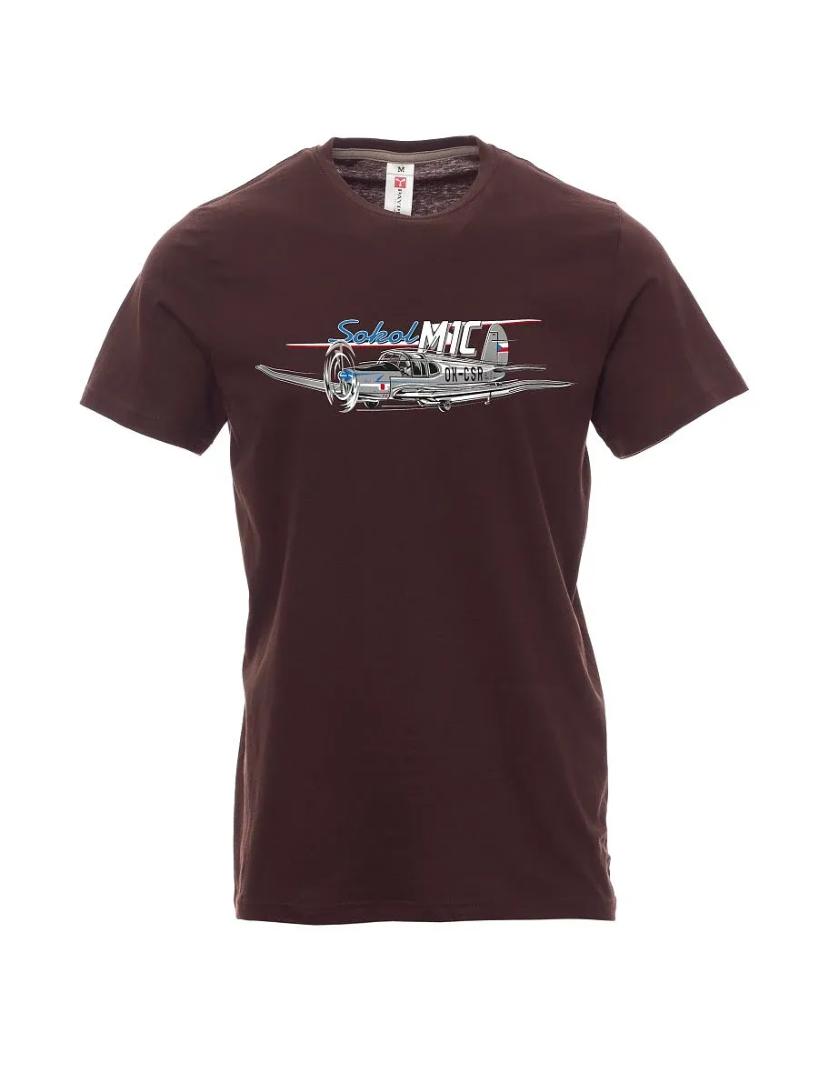Maglia da uomo marrone scuro Aereo Sokol