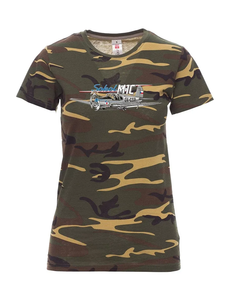 Maglia da donna camuffare Aereo Sokol