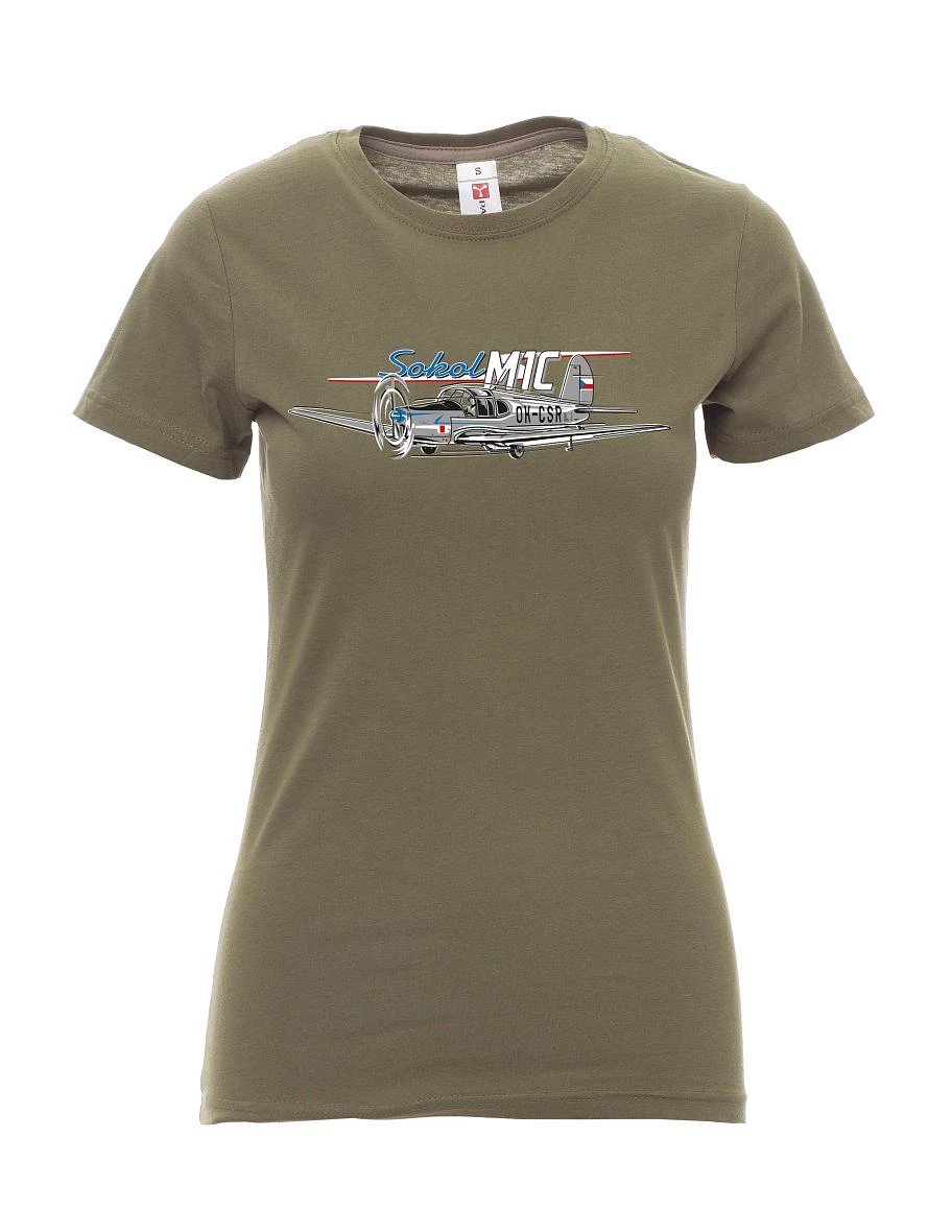 Maglia da donna cachi Aereo Sokol