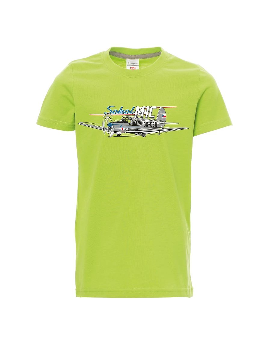 Maglia da bambino verde chiaro Aereo Sokol