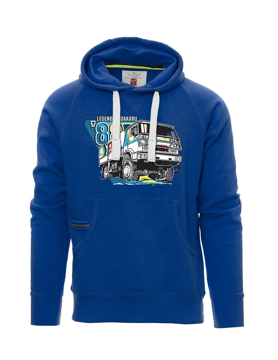 Felpa da uomo blu TurboTwin da Dakar 1988