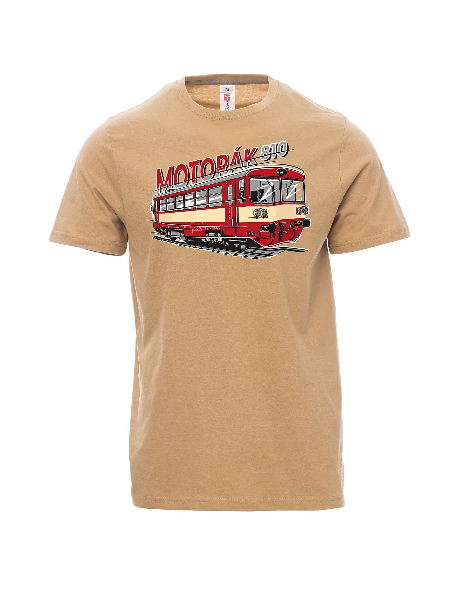 Maglia da uomo marrone Treno motore 810
