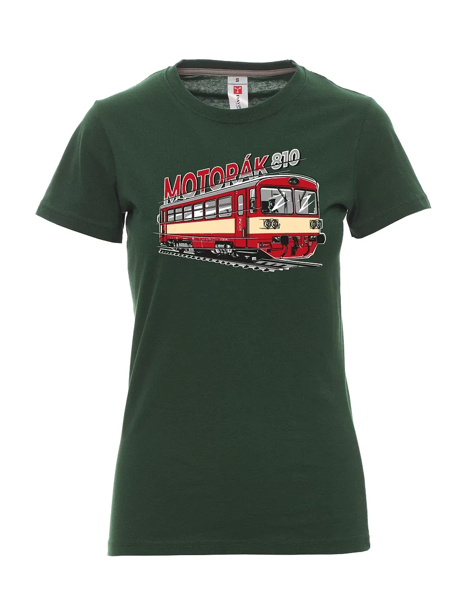 Maglia da donna verde scuro Treno motore 810