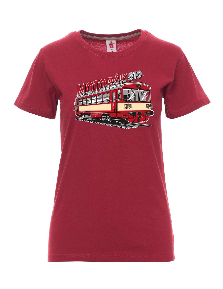 Maglia da donna colore bordeaux Treno motore 810