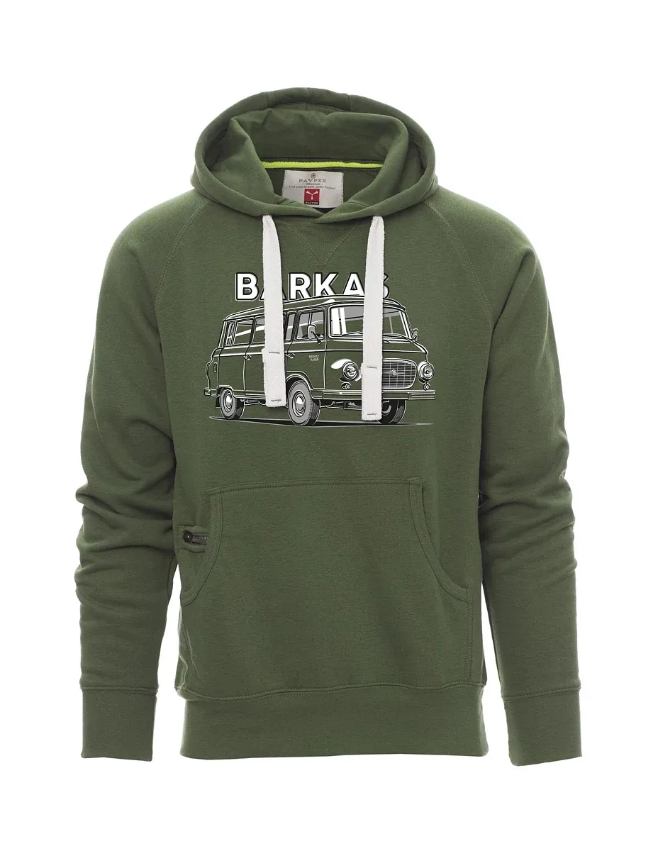 Felpa da uomo verde scuro Barkas B1000