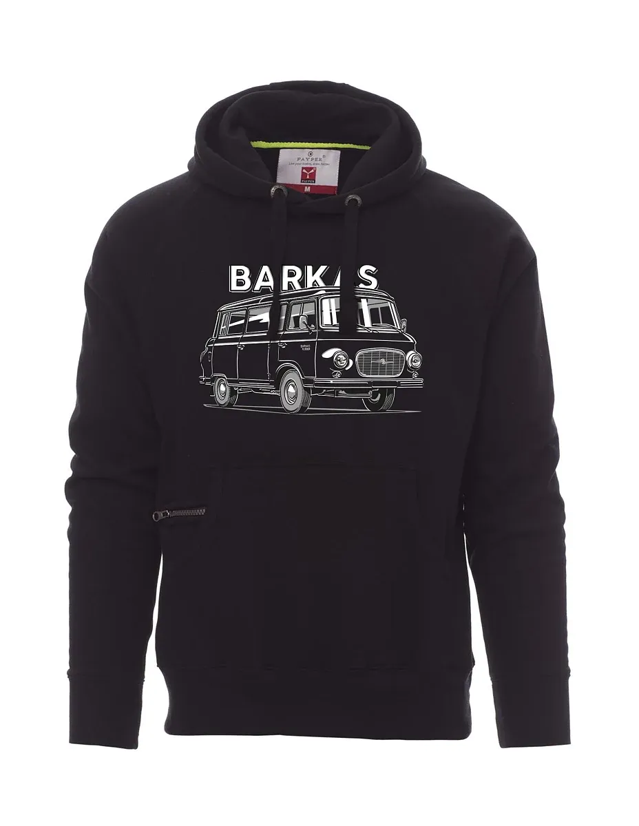 Felpa da uomo nera Barkas B1000