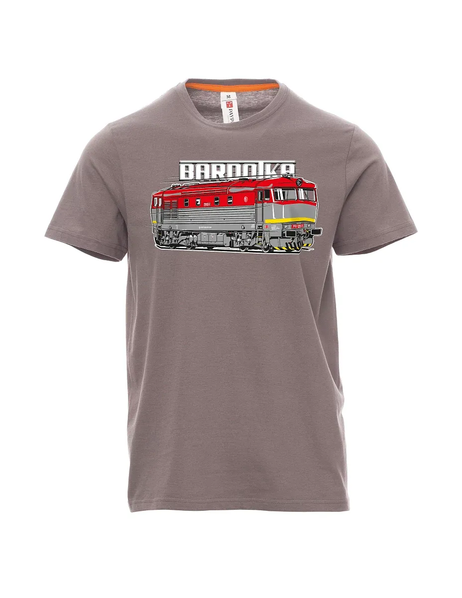 Maglia da uomo grigio acciaio Locomotiva Bardotka