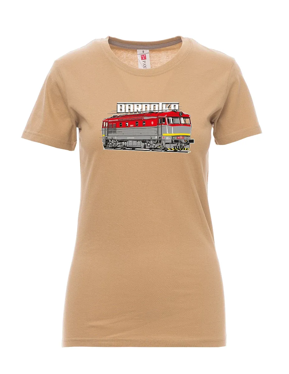 Maglia da donna marrone Locomotiva Bardotka