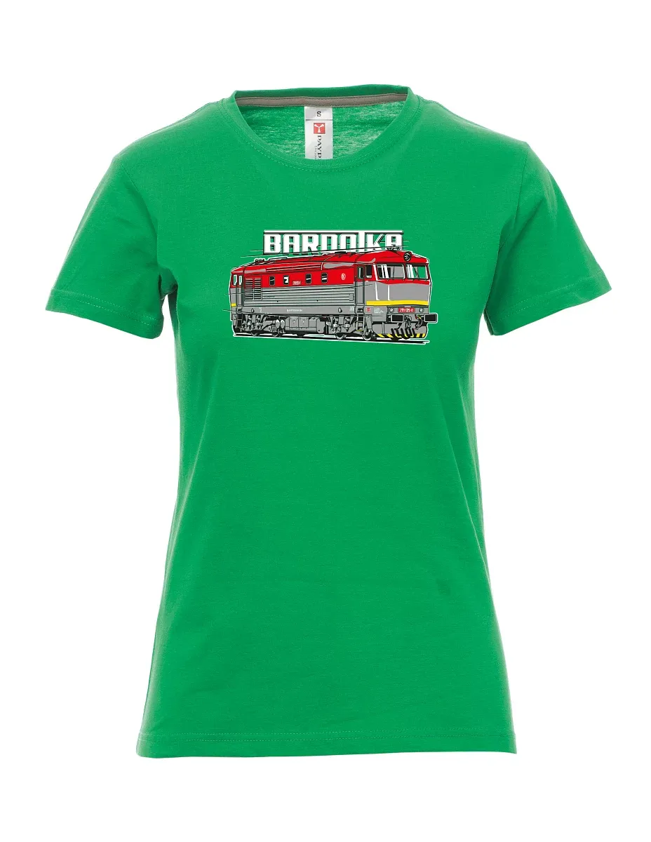 Maglia da donna verde Locomotiva Bardotka
