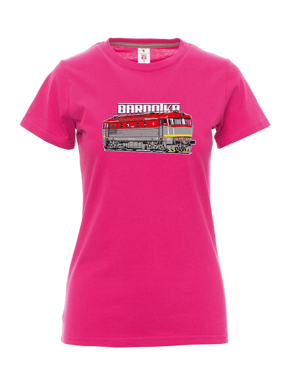 Maglia da donna rosa Locomotiva Bardotka