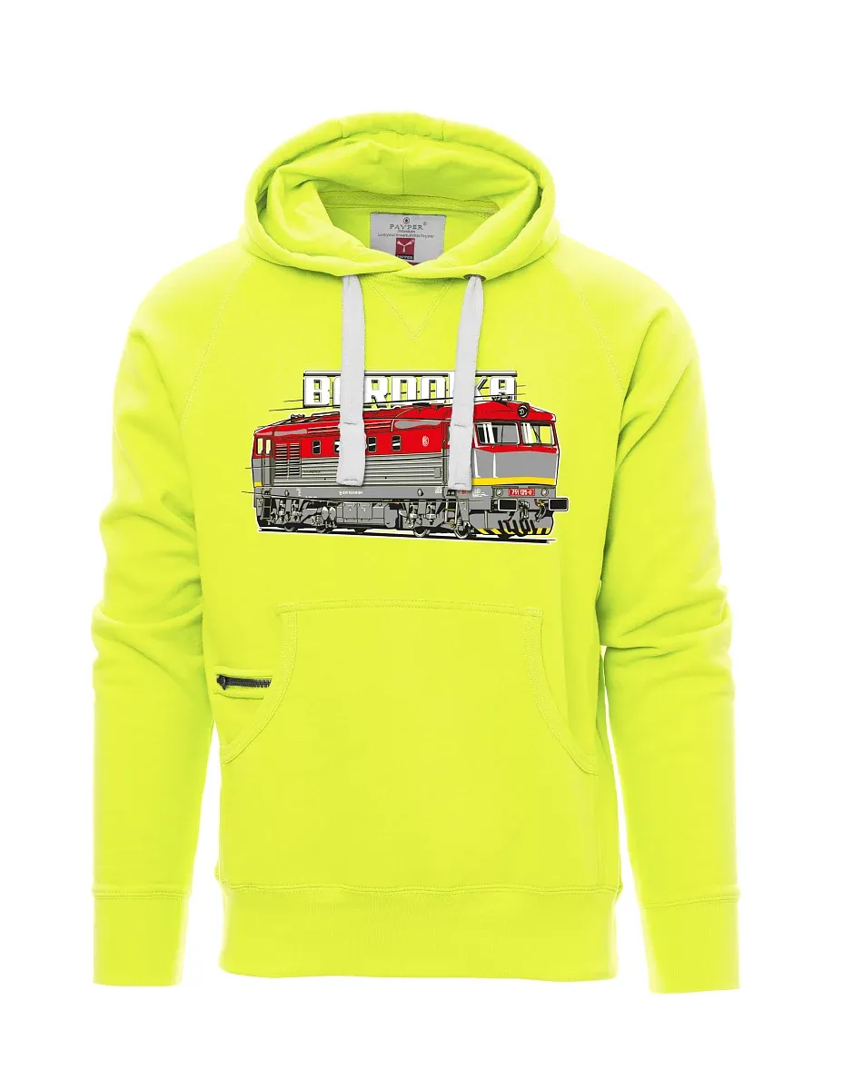Felpa da uomo fluorescente Locomotiva Bardotka