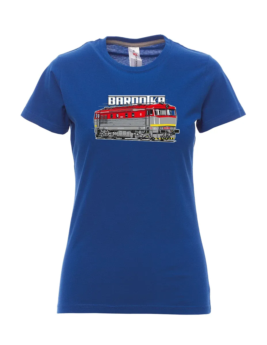Maglia da donna blu reale Locomotiva Bardotka