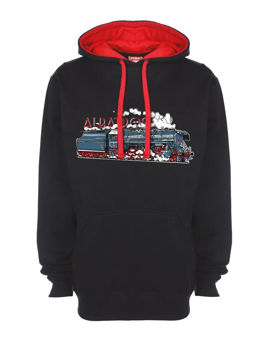 Felpa rosso-nera Locomotiva Albatros