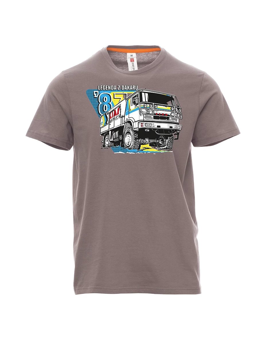 Maglia da uomo grigio acciaio Liaz da dakar 1987