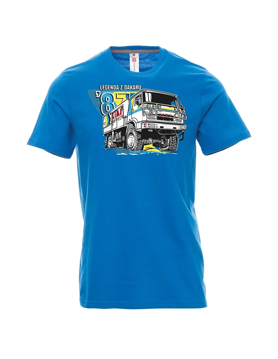 Maglia da uomo blu chiaro Liaz da dakar 1987