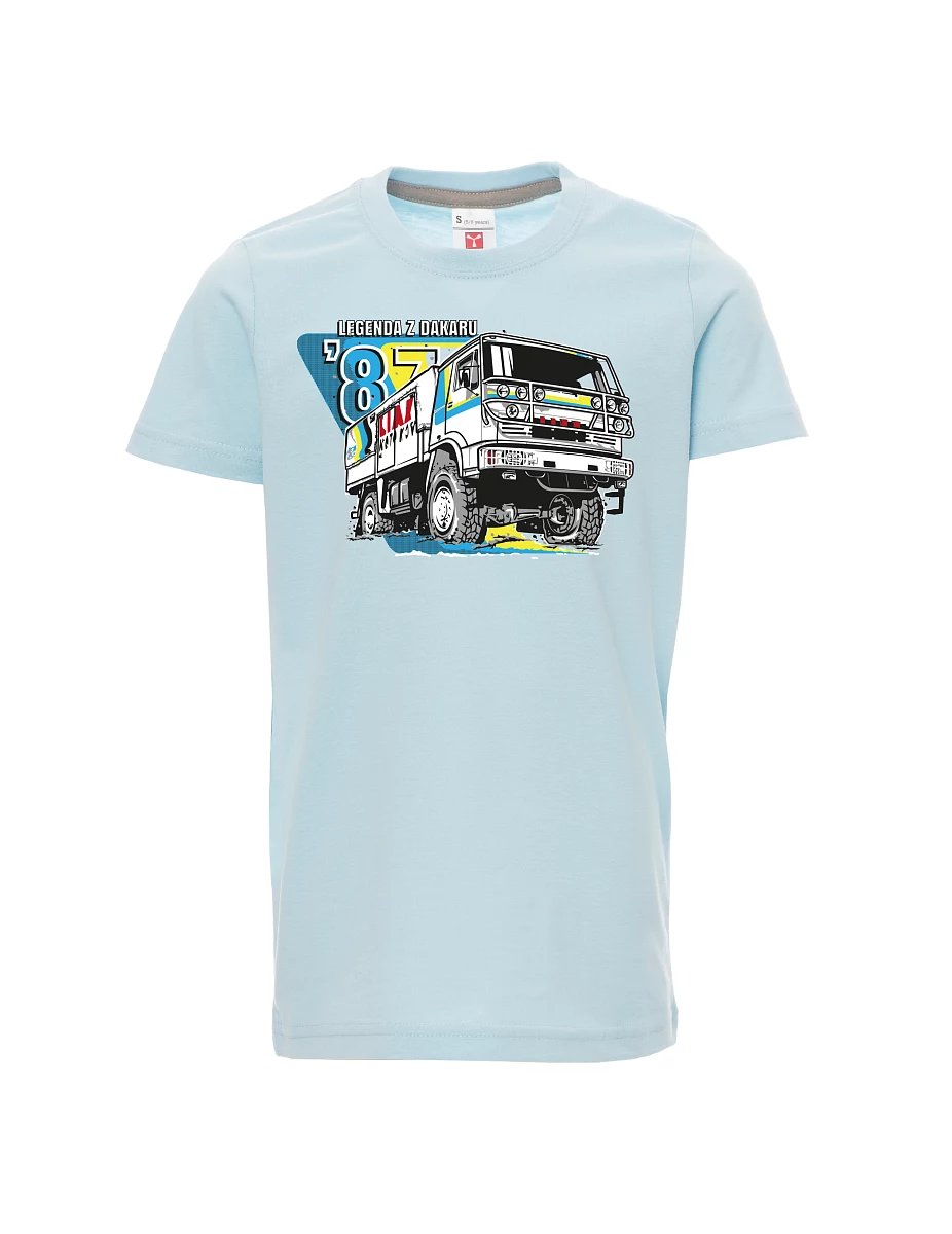 Maglia da bambino blu pallido Liaz da Dakar 1987