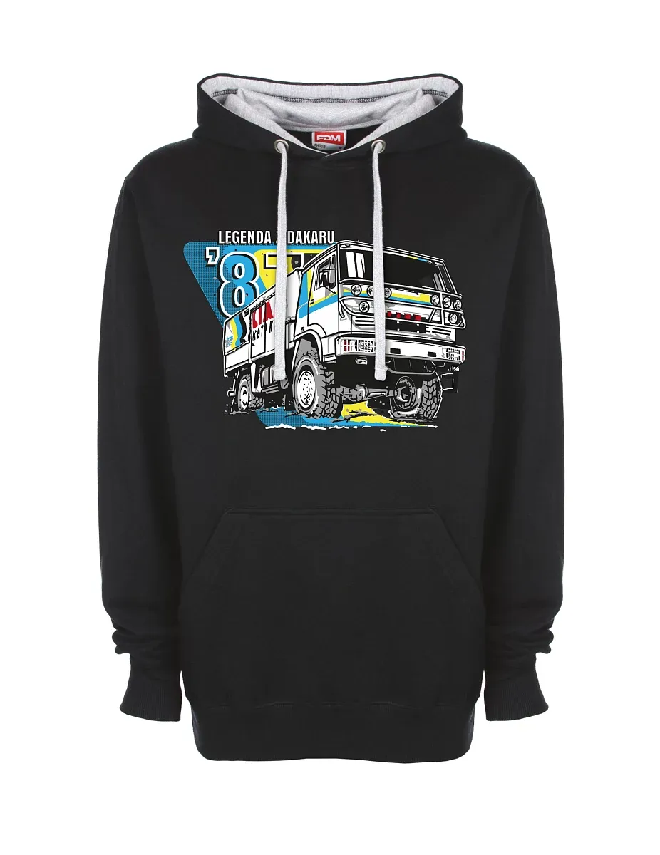 Felpa grigio-nera Liaz da Dakar 1987